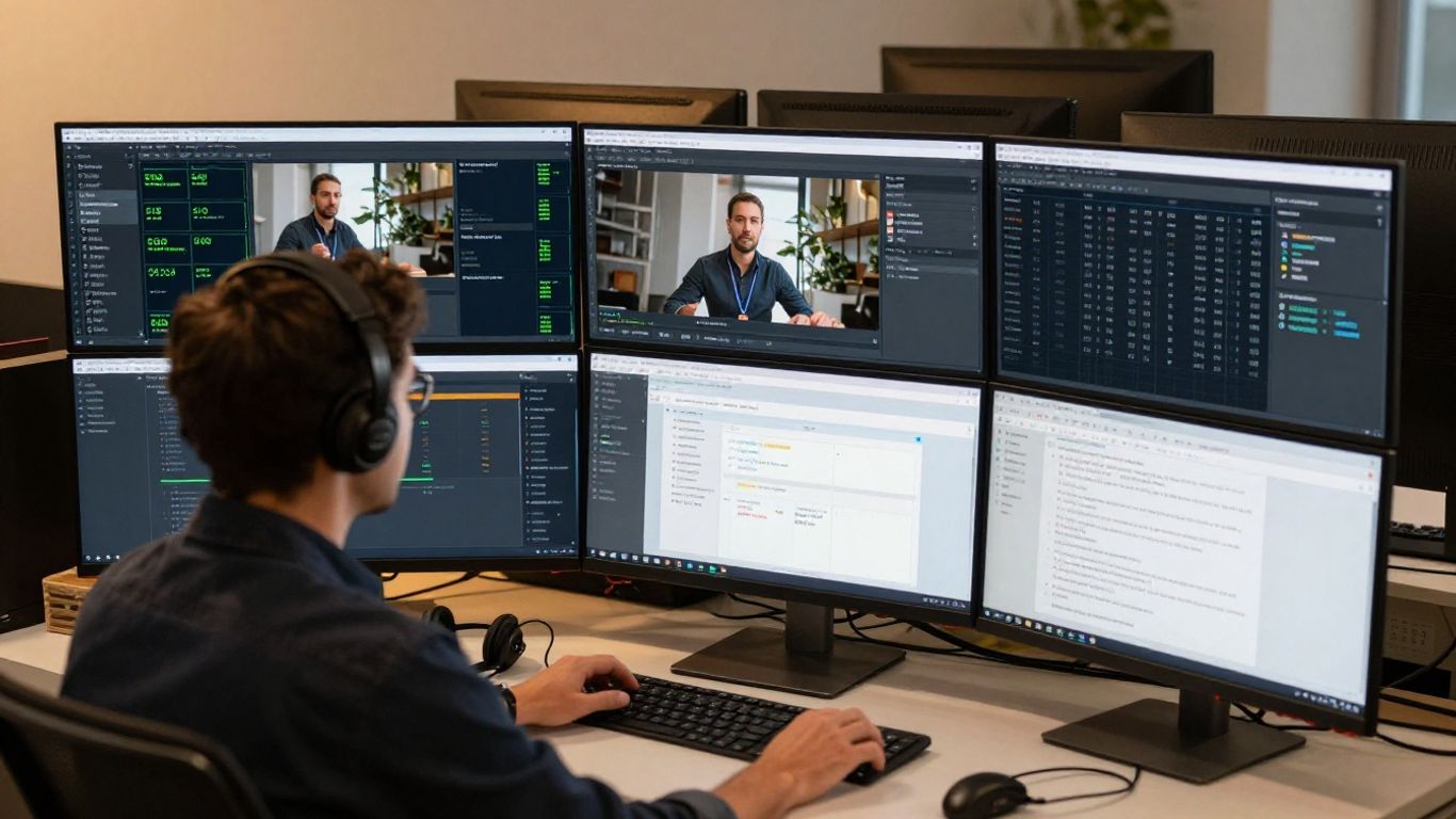 Operations team configuring digital workers