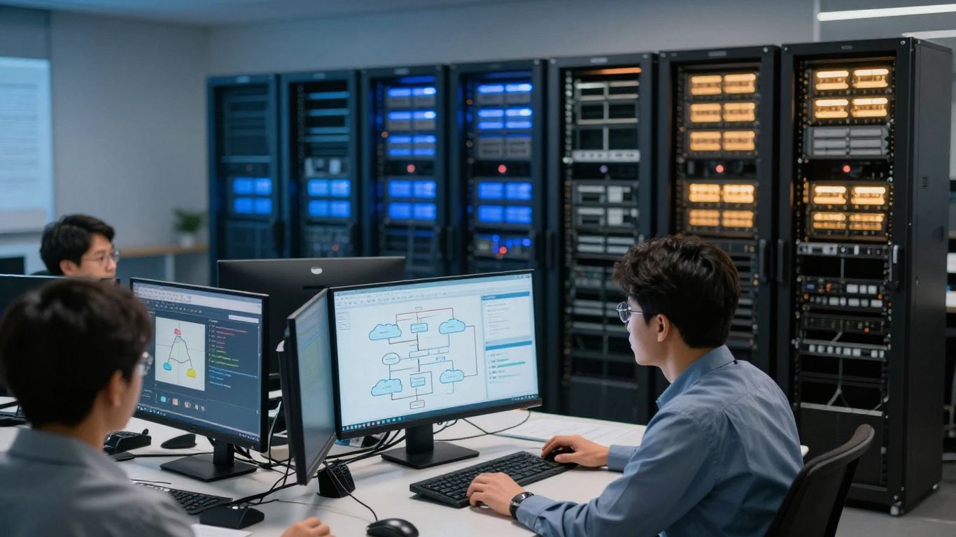 Operations team comparing AI platform architecture